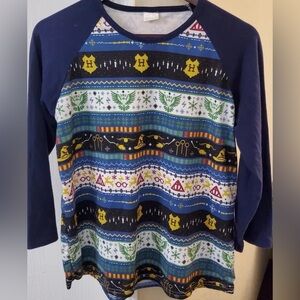 Harry Potter Long Sleeve Sleep Shirt Small